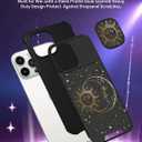 for iPhone 16 Pro Max Case - Women Cute Phone Cover Girly Pretty Unique Aesthetic Design Slide Camera Cover Protective Case for Apple for iPhone 16 Pro Max,Sun and Moon