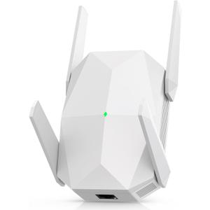 2025 AX3000 WiFi 6 Range Extender, WiFi Extender Signal Booster with Gigabit Ethernet Port, Dual Band (2.4G&5.8G) WiFi Repeater Cover to 13888sp.ft, Faster Speed and Wider Cover, Quick Setup (White)