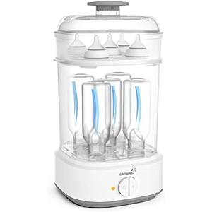 Bottle Sterilizer, Baby Bottle Steam Sterilizer, Electric Baby Bottle Sanitizer with Timer for Baby Bottles, Pacifiers, Pump Parts