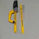 KATA Mini Hacksaw for Metal Cutting, Compact Hand Hack Saw Tool with 10 Inch Aluminum Frame and 2 Piece Extra Flexible Bi-Metal HSS Saw Blades, Small Handsaw Cutter for Wood, PVC, Iron, Copper