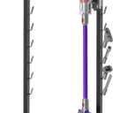 XIGOO Heavy-Duty Dyson Vacuum Stand for Gen5detect V15 V12 V11 V10 V8 V7 V6, Freestanding Vacuum Stand for Dyson Cordless Vacuum, Metal Docking Station with 6 Hooks, No-Drill Organizer, Black