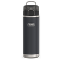 THERMOS ICON SERIES Stainless Steel Water Bottle with Spout - 24 Ounce, Granite - Vacuum Insulated Water Bottle with Lid