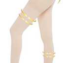 Myshear Medical Compression Pantyhose for Women Men, 20-30 mmHg Graduated Compression Tights, Closed Toe Compression Stockings, Support Hose, High Waist Compression Leggings for Varicose Veins, Edema Beige Size S