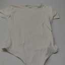 SUUKSESS Women Crew Neck Short Sleeve Thong Bodysuit Shirts Basic Top (Medium, 01 White)