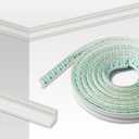 Peel and Stick Crown Molding, 16Ft (197") x 2" Self-Adhesive Ceiling Trim, Flexible Wall & Ceiling Molding for DIY Home Decor, Easy to Install No Tools Needed (Off-White)