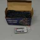 TURNMEON 120LED 39.4Ft Christmas String Lights Battery Operated Timer 8 Modes Remote Control Waterproof Green Wire Xmas Tree Fairy Lights Decor Outdoor Indoor Home Party Garden (Warm White)