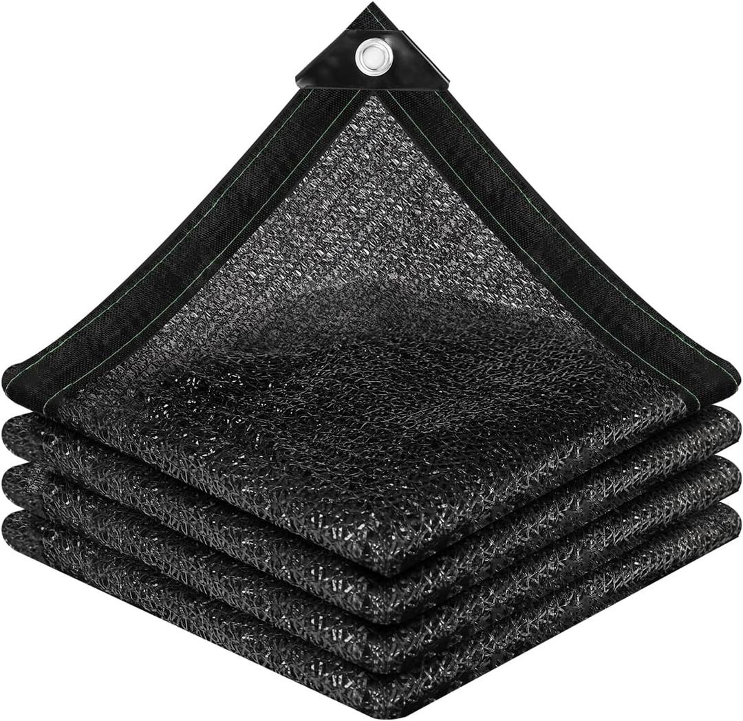 vensovo 50% Sunblock Shade Cloth Net Black Resistant - 6x12 Ft Garden Shade Mesh for Plant Cover, Greenhouse, Chicken Coop, Kennels, Tomatoes Plants