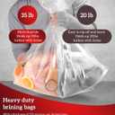Brining Bags for Turkey, 26"22", 4 Pack, Double Zipper Seal Thickened Brine Bags, No BPA Material, with 2 Cotton Strings for Marinating, Holds up to 35lbs