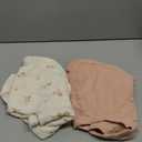 Muslin Nursing Pillow Covers, 2 Pack, Soft & Adorable Slipcovers with Zipper Closure, 100% Cotton Covers for Breastfeeding Pillows (Pink, Flower)