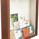 Shadowdex by Irontex Classic Furniture Wooden Travel Display Frame, High-definition Glass, 10.5x8.5 in, Top Loading