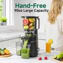 Cold Press Juicer Machine, 6.3" Wide Chute for Whole Fruits & Vegetables | AMZCHEF Self-Feeding Slow Masticating Juicer, 3-in-1 for Juice, Nut Milk, Sorbet, Triple Filtration, Easy Clean