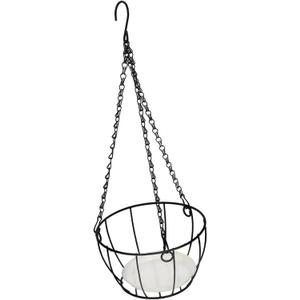 BESPORTBLE Metal Wire Hanging Planter Basket for Plants Iron Hanging Flower Pot with Chain for Indoor and Outdoor Use Stylish Design for Balcony Garden and Home Decor, Pack of 5