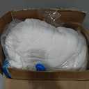 QSH White Ruffled Comforter Set Queen Size Farmhouse Shabby Boho Chic White Bedding Set Queen Size Lightweight Fluffy Microfiber Bed Comforter Set 3 Pieces