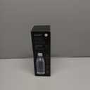 Glass Carbonating Bottle 1L Silver - Compatible Only With MySoda Glassy Sparkling Water Maker - Quick-Lock Reusable Bottle - Lid and Base Made of Aluminium - BPA Free
