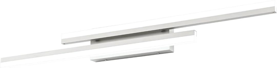 PRESDE 40" LED Bathroom Vanity Light, Modern Brushed Nickel Wall Bar Fixture Over Mirror Dimmable