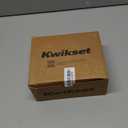 Kwikset Milan Interior Privacy Door Handle with Lock, Door Lever For Bathroom and Bedroom, Matte Black Reversible Keyless Push Button Lock Door Lever