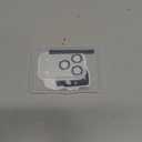 Uyiton Compatible with iPhone 17 Pro Camera Lens Protector - [Not Easy to Break][Strong Adsorption][Case-Friendly] Metal Tempered Glass Rear Camera Screen Cover - Silver