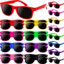 16 Pcs Kids Sunglasses Bulk, Party Favors for Boys and Girls Age 3-8, Neon Sunglasses with UV400 Protection for Summer Beach Pool Party Birthday Graduation Classroom Prize Goody Bag Stuffers