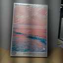 HNNXAR Pastel Coastal Canvas Wall Art Set Of 3 Colorful Beach Surf Poster Picture Prints Modern Preppy Aesthetic Ocean Painting College Room Decor For Dorm Apartment Girl Room Bedroom 16x24 Framed