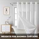 13Yard Shower Curtain Weights Tape, Drapery Weight Rope, Heavy Drapery Weights for Indoor Tulle Fabrics, Weighted Lead Rope Increase Curtain Weight, DIY Length Curtain Accessories, White