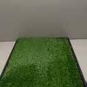 Dog Grass Large Potty Patch, Dog Litter Boxes Artificial Grass Bathroom Turf for Pet Training, Washable Puppy Pee Pad, Perfect Indoor/Outdoor Portable Potty Pet Loo (Tray system-35"X22.6")
