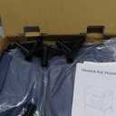 Zikopomi Heated Cat House for Outside with Elevated Base Outdoor Cat House with 2 Safe Escape Doors Cat-Attracting Eave Design Feral Stray Shelter Weatherproof in Winter Garage Yard Porch