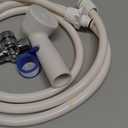 Rinse Ace Snap 'N Spray Quick-Connect and Detachable Shower Hose with On/Off Sprayer, White, 6-Foot