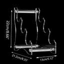 WANLIAN Lightsaber Display Stand Acrylic Desktop Lightsaber Hilt Holder Light saber Collection Display Case(Transparent)