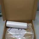 White Lamp Shade, Large Drum Lampshade 13" Top x 13" Bottom x 10" High, Replacement Lamp Shade Natural Linen Hand Crafted for Table Lamps Floor Lamps, Easy Assembly Required