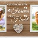 Dog Memorial Gifts for Loss of Dog - Pet Memorial Gifts for Dogs Cats - Cat Dog Memorial Picture Frame, Passing Away Gift for Dog Cat Sympathy Gift Photos Frame Double 4x6 IN