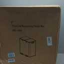 Garvee Dual Kitchen Trash Can 2x8 Gal Step Pedal Stainless Steel Silver