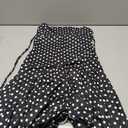 Polka Dot Halter Mini Dress for Women Y2k Sleeveless Ruffle Hem Backless Mini Dress Vintage Streetwear Summer (Black, XS)