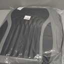 Car Seat Covers Full Set,Faux Leather Seat Covers for Cars, Non-Slip,Bright and Shiny seat Covers Make Your Vehicle Look, 2Seaters,Gray-Black,A03. (Front Pair)