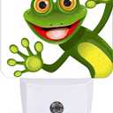 Funny Frog Night Light,Plug Into Wall for Boys Girls Bedroom Decorative Square Night Light Lamp 0.5w Sleep Friendly