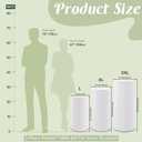 Metal Pleated Cylinder Pedestal Stands for Party, 3 Pieces Heavy Duty Round Cake Pedestal Stand Display Plinth Pillars Art Decor for Wedding Ceremony Birthday Party（Large, White）