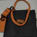 Joymee Lunch Bag Women Insulated Lunch Box with Adjustable Shoulder Strap Large Reusable Leakproof Spacious Cooler Tote for Women Men Adult with Bottle Holder and Side Pockets - Black