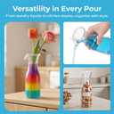 3 Pack Laundry Detergent Dispenser with 5 Labels, 40 OZ Plastic Fabric Softener Bottle, Reusable Detergent Container, Laundry Room Organizer for Liquid Soap Powder Bleach Scent Booster Beads