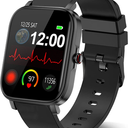 Smart Watch for Men Women Compatible with iPhone Samsung Android Phone 1.69 inch Full Touch Screen IP68 Waterproof Bluetooh Fitness Tracker Heart Rate/ Sleep Monitor