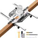BAUSATZ Door Hinge Jig Woodworking Hole Opener Positioning Door Lock Jig Alloy Hole Opener Door Hinge Tool Door Installation Locator Door Jig Hinge Guide Hole Opener Template Door Hanging Tools