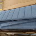 GarveeHome Twin Bed Frame with Storage Headboard, Kids Bed Frame with 2 Drawers, Boucle Upholstered Platform Bed with Bookcase, No Box Spring Needed, Easy Assembly, Blue