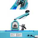 Sealer Pro, Patented 12inch Impulse Heat Bag Sealer, 7mm Sealing Width Poly Bag Seal Machine, 2 Replacement Kits 2 Fuses Included, Blue