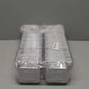 AQSXO 400 Pcs Clear Plastic Take out Containers,Disposable Clamshell Dessert Container with Lid, for Salads, Pasta, Sandwiches (5x4.7x2.8 in).