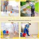 Commercial Mop Heavy Duty Industrial Cotton Mop with Long Handle,Looped-End String Wet Mops for Home,Garage,Office, Workshop, Warehouse Floor Cleaning