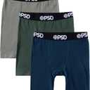 PSD Underwear Youth Boys Boxer Brief - Various Print Comfortable Active Underwear for Boys, Kids Boys Underwear Packs (Medium, Night 3-pack)