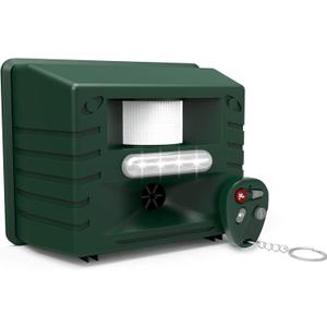 ASPECTEK Ultrasonic Outdoor Animal Pest Repellent, Yard Sentinel RC Pest Repeller Pest Control includes Motion Detector, 4 Key Remote - Rodents, Cats, Rats, Mouse, Mice, Deer, Frequency: 15-18 kHz