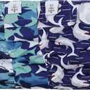 CuteBone Washable Dog Diapers Female No Tail Hole 3 Pack Reusable Doggie Period Training Pants for Docked-Tail Frenchie French Bulldog Boston Terrier Without Tail WWD23XL