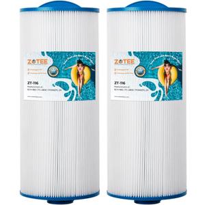 ZOTEE 6CH-960 Spa Filter Replacement for Pjw60TL-F2S, Filbur FC-2800, Aladdin 15203, 6540-476, Jacuzzi Premium J-300 and J400, 15-1/2"x 6-3/4" Hot Springs Spa Filters, 2 Pack