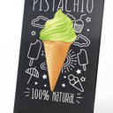 8.6x11.7 in Small Chalkboard Signs with Stand for Tabletop Decor Double Sided Mini Chalkboard for Restaurant Food Menu, Kids Message Board, Wedding Party (1 Pack)
