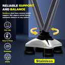 Walking Cane for Men & Women - Walking Stick for Seniors with Autonomous Standing Base - Foldable, Adjustable, Collapsible Canes with Freely Rotating Base and Soft TPR-Coated Handle