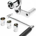 Torque Multiplier Set 1/2 DR w/ 3 Sockets, Labor Saving Lug Nut Remover, Hand Lug Nut Wrench Kit, Portable Wrench Sockets Set (Max 680N/M, Upgraded 8-Point)